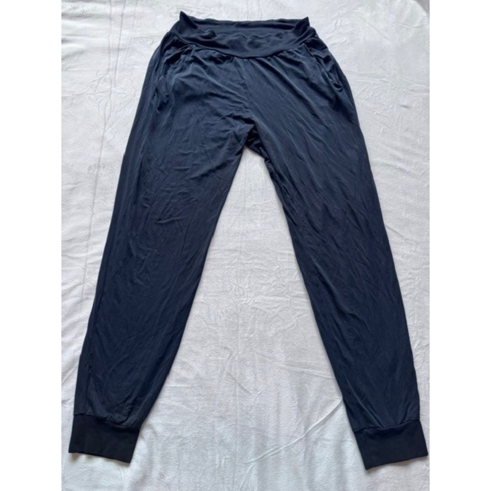 Commando Butter Jogger Black Cupro Blend Lounge Pants Medium RN115807